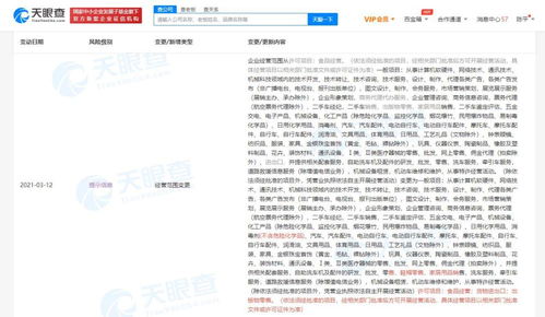 途虎養(yǎng)車(chē)拓展業(yè)務(wù)邊界，關(guān)聯(lián)公司新增貨物進(jìn)出口與出版物零售等經(jīng)營(yíng)范圍